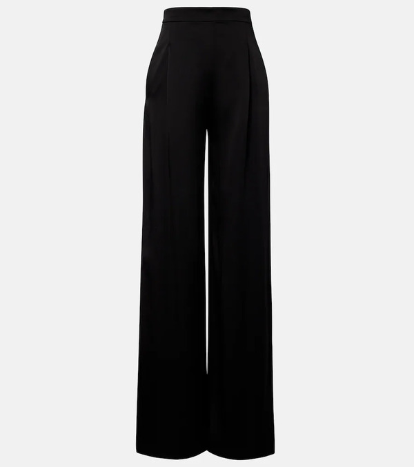 Max Mara Max Mara Crepe Satin Wide-leg Pants 