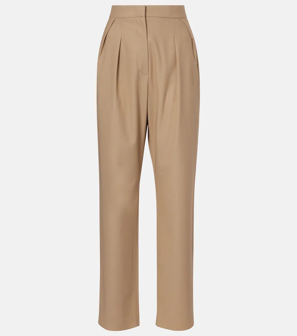  Max Mara Max Mara Dede Pleated Cotton Slim Pants 