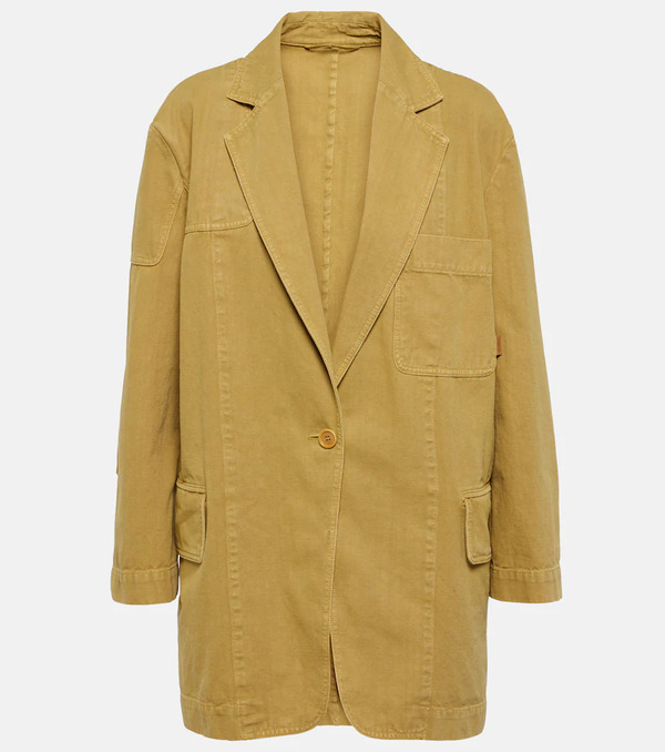  Max Mara Max Mara Dizzy Oversized Cotton Canvas Blazer 