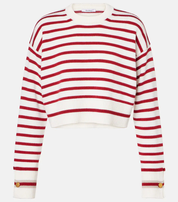  Max Mara Max Mara Dorotea Striped Virgin Wool Sweater 