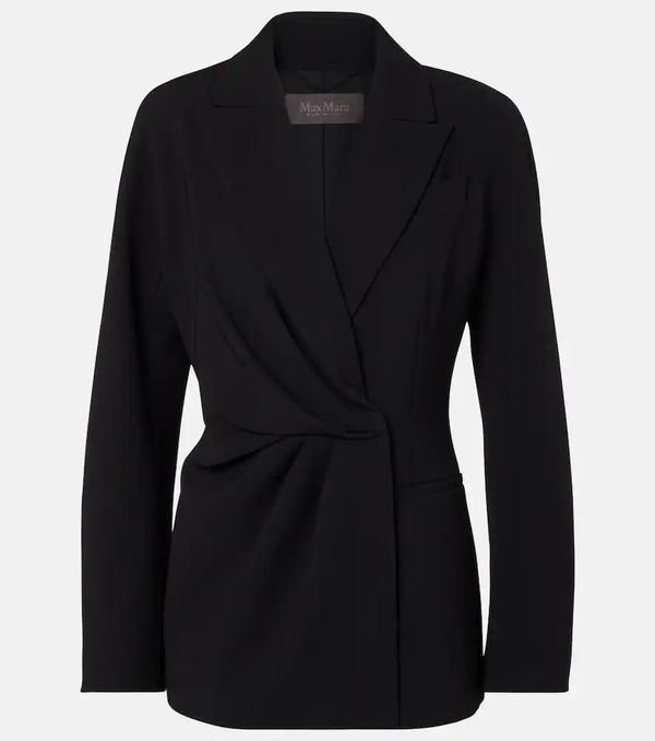  Max Mara Max Mara Draped Cady Wrap Jacket 