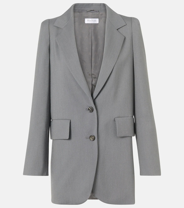  Max Mara Max Mara Ebridi Wool, Mohair, And Silk Blazer 
