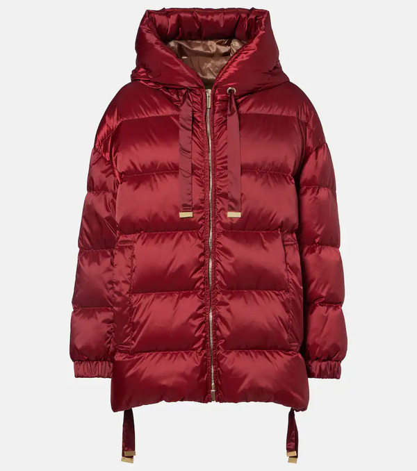  Max Mara Max Mara Felice Hooded Taffeta Down Jacket 