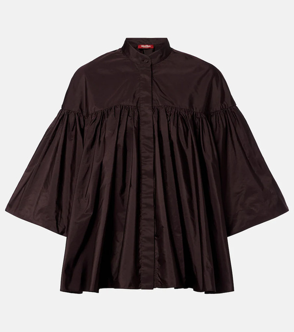  Max Mara Max Mara Gathered Taffeta Shirt 