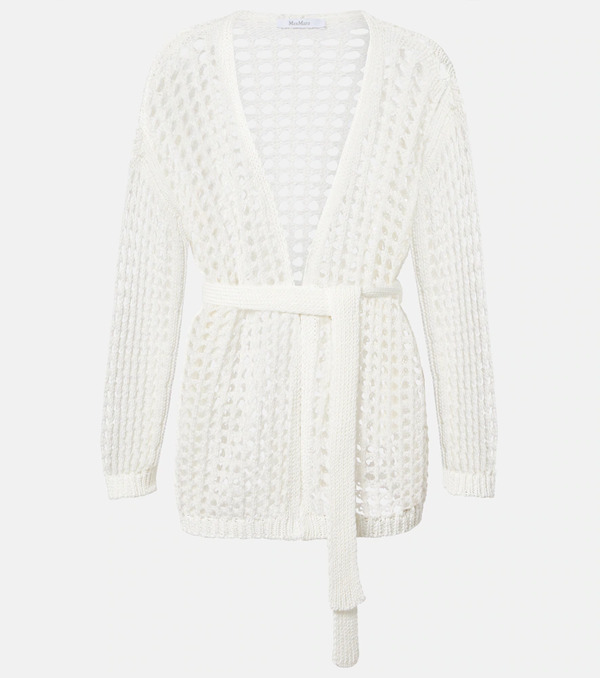  Max Mara Max Mara Gelo Open-knit Cotton Wrap Cardigan 