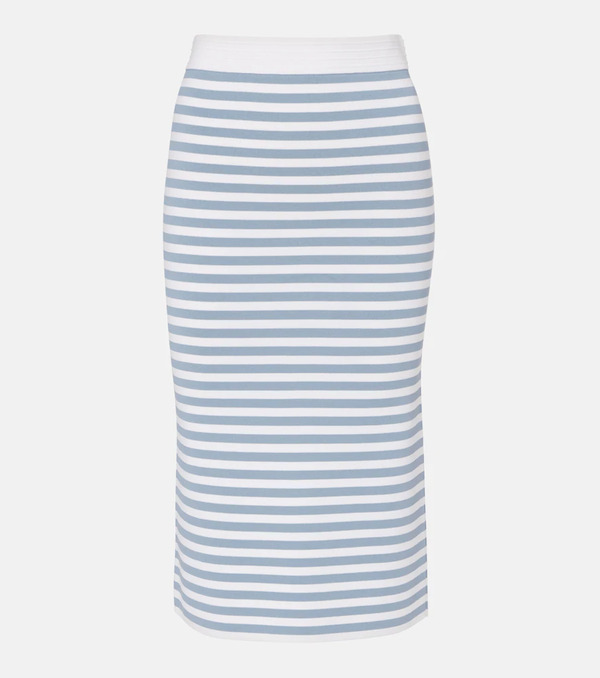  Max Mara Max Mara Gennaio Striped Midi Skirt 