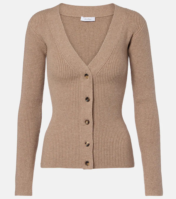  Max Mara Max Mara Gioiosa Wool And Cashmere-blend Cardigan 