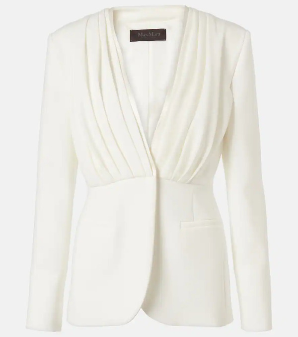  Max Mara Max Mara Gradi Draped Crepe Jacket 
