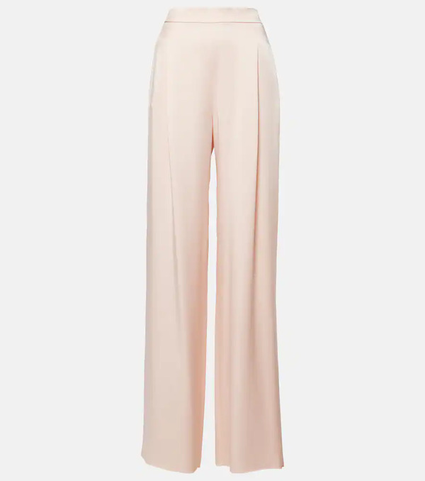  Max Mara Max Mara Ieti Satin Wide-leg Pants 