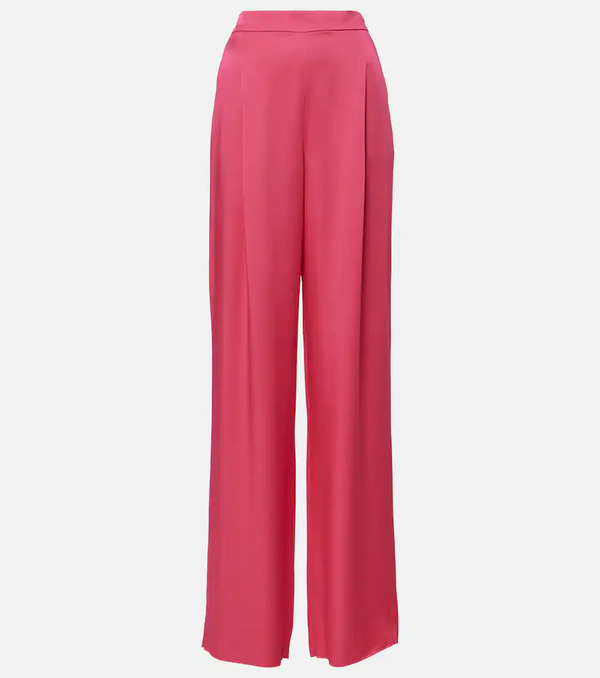  Max Mara Max Mara Ieti Satin Wide-leg Pants 