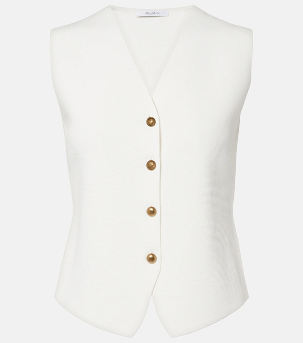  Max Mara Max Mara Knitted Crepe Vest 