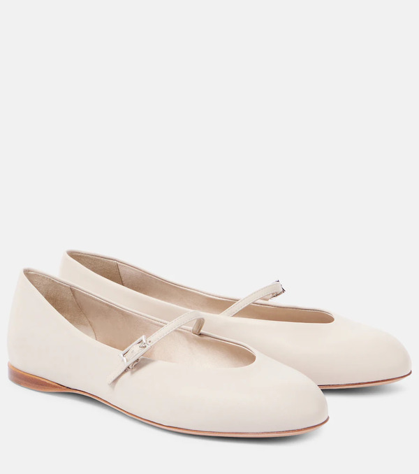  Max Mara Max Mara Leather Ballet Flats 