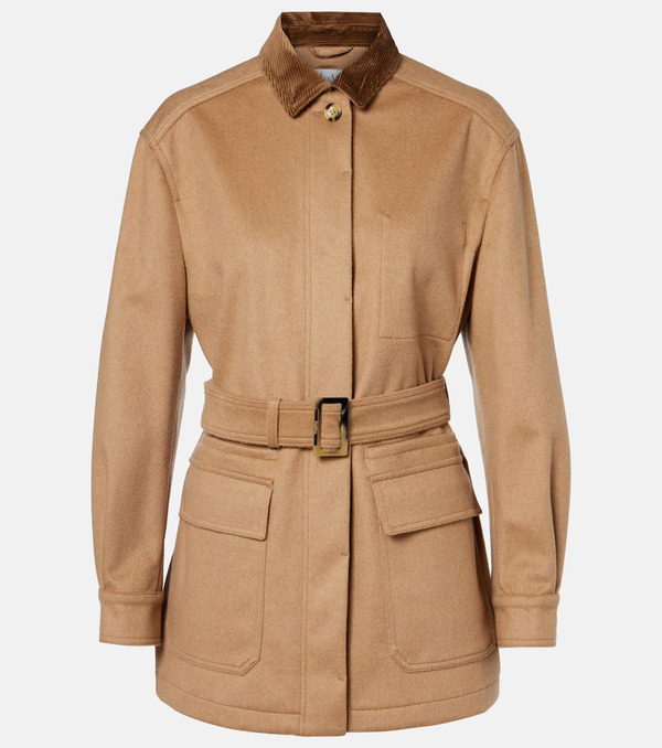  Max Mara Max Mara Leva Belted Camel Hair Jacket 