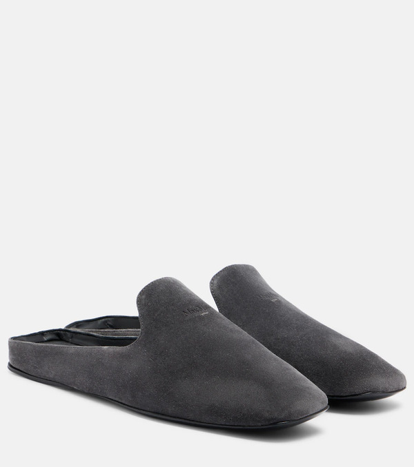  Max Mara Max Mara Logo Suede Mules 