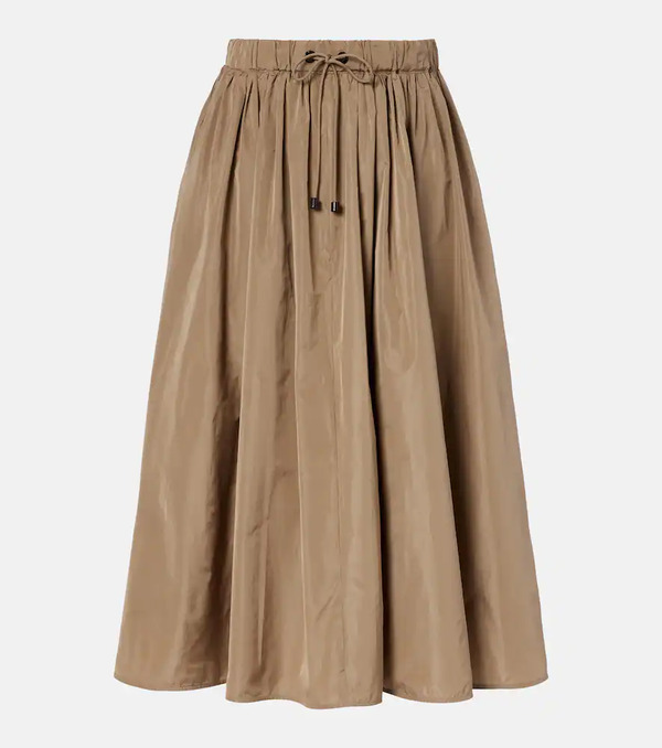  Max Mara Max Mara Lonza Taffeta Midi Skirt 