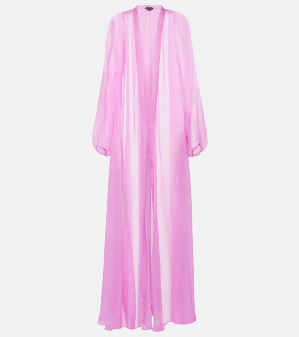  Max Mara Max Mara Medicea Silk Chiffon Robe 