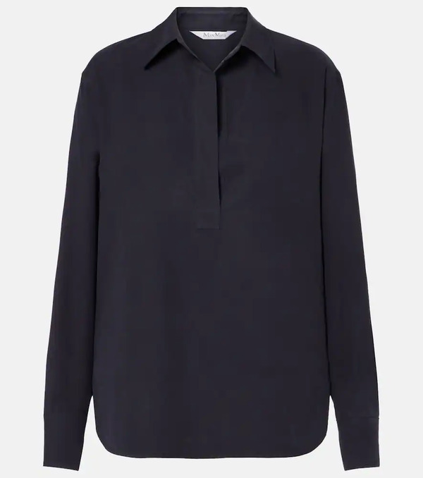  Max Mara Max Mara Mirko Silk Crepe Blouse 