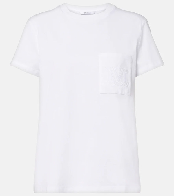  Max Mara Max Mara Monogram Cotton Jersey T-shirt 