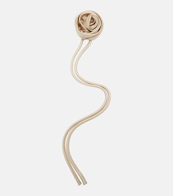  Max Mara Max Mara Moschea Floral-applique Satin Brooch 