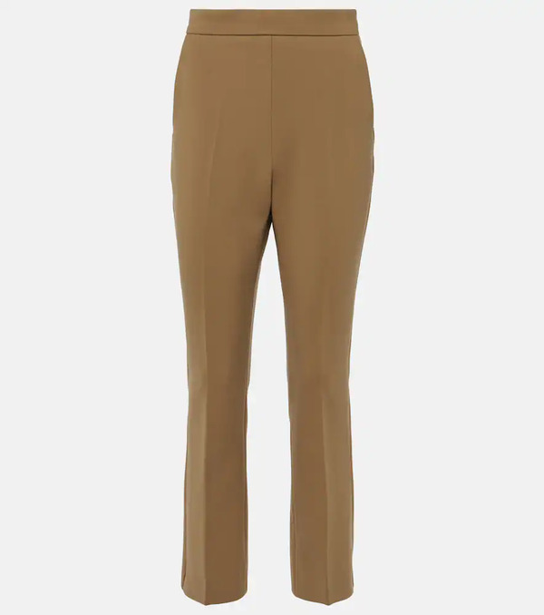 Max Mara Max Mara Nepeta Wool-blend Crepe Straight Pants 