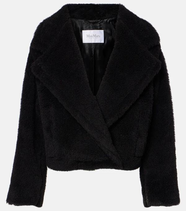  Max Mara Max Mara Oggeri Alpaca, Wool, And Silk Teddy Coat 