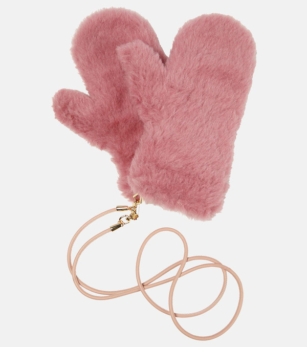  Max Mara Max Mara Ombrato Teddy Mittens 