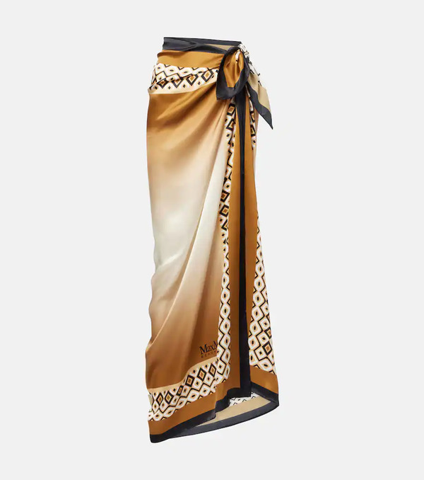  Max Mara Max Mara Ottico Silk Beach Cover-up 