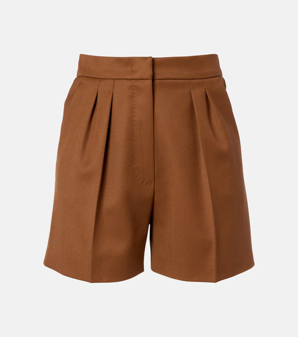  Max Mara Max Mara Ozieri High-rise Virgin Wool Shorts 