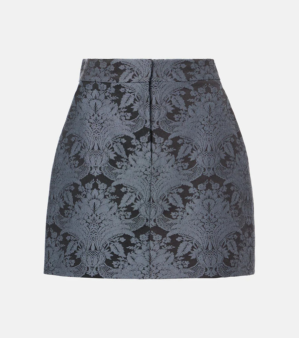  Max Mara Max Mara Pomezia Wool-blend Jacquard Miniskirt 