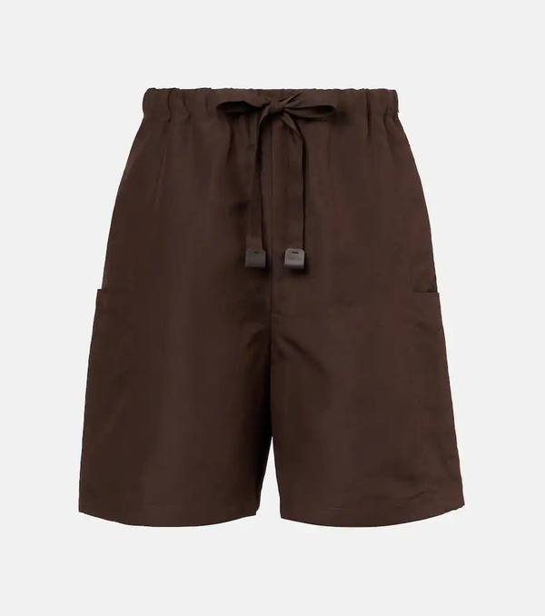  Max Mara Max Mara Quebec Linen And Silk Shorts 