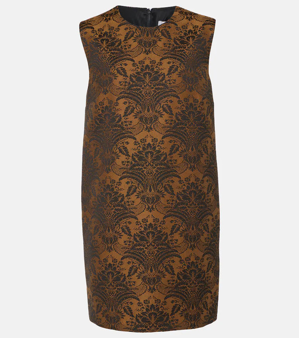  Max Mara Max Mara Romania Jacquard Wool-blend Minidress 