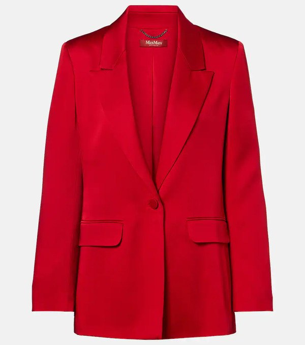  Max Mara Max Mara Satin Crepe Blazer 