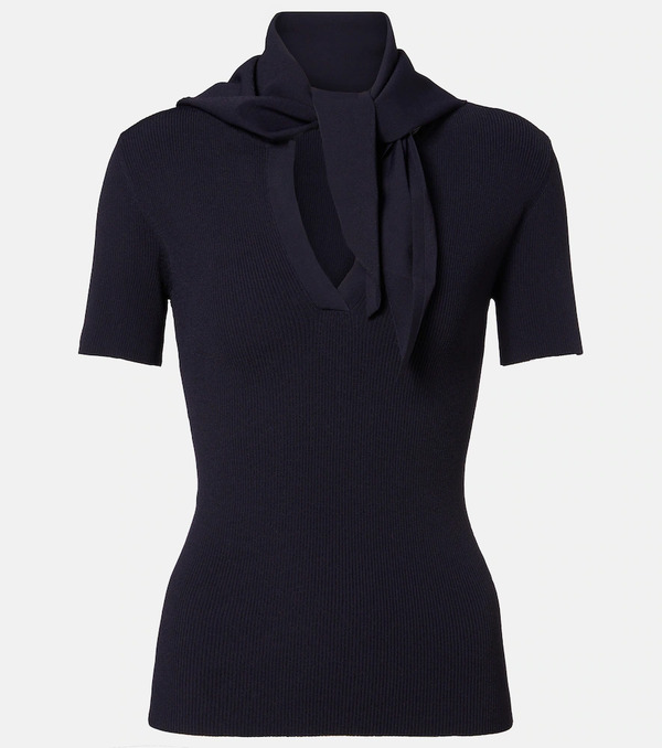  Max Mara Max Mara Scarf-detail Knitted Top 