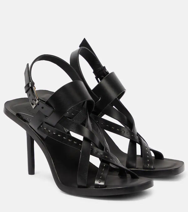  Max Mara Max Mara Seamhighsan 90 Leather Sandals 