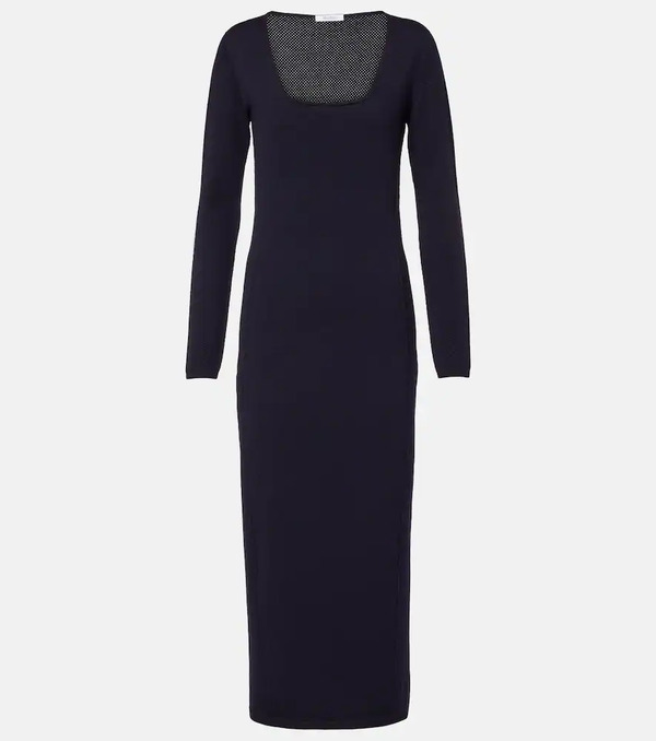  Max Mara Max Mara Sophia Wool-blend Midi Dress 