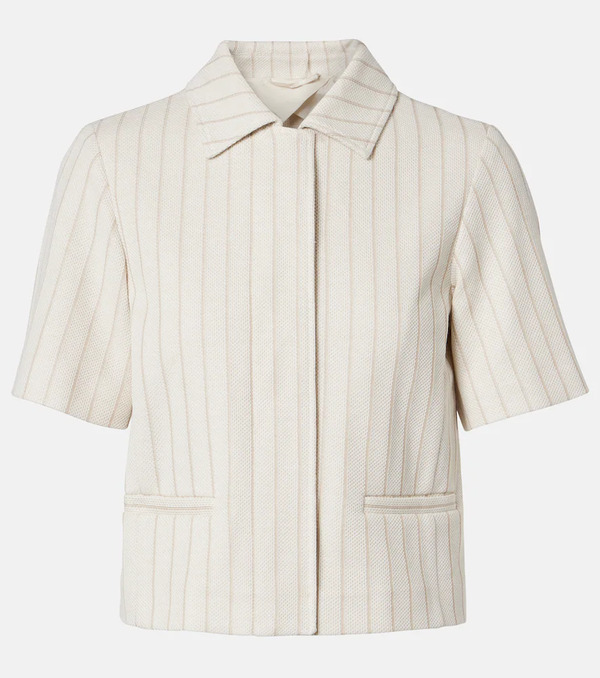  Max Mara Max Mara Striped Cotton Jacket 