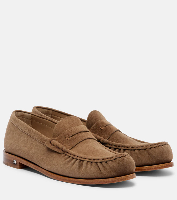  Max Mara Max Mara Suede Penny Lofaers 