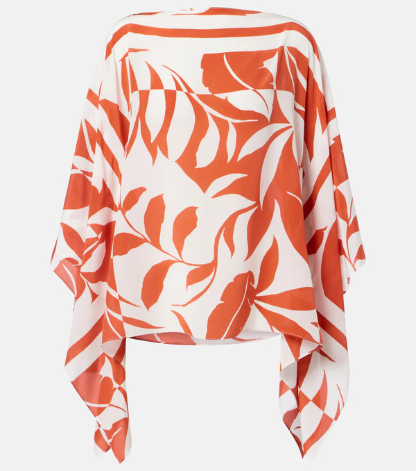  Max Mara Max Mara Tambuto Printed Silk Blouse 