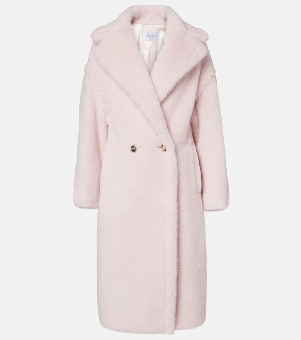  Max Mara Max Mara Tedgirl Alpaca, Wool, And Silk Coat 