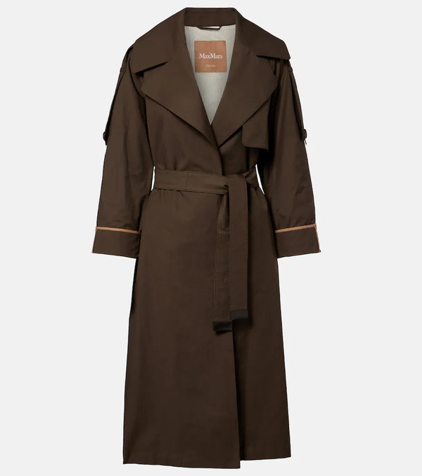  Max Mara Max Mara The Cube Cotton-blend Twill Trench Coat 
