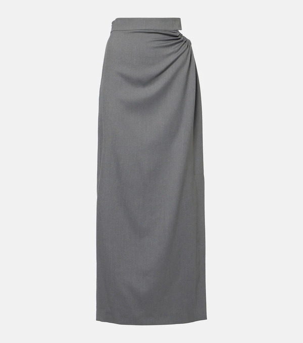  Max Mara Max Mara Wool And Silk Maxi Skirt 