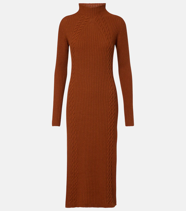  Max Mara Max Mara Zelanda Wool-blend Midi Dress 