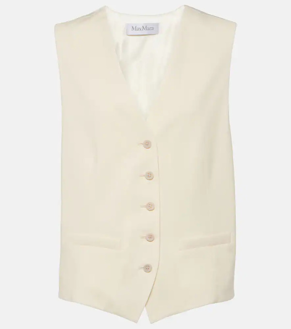  Max Mara Max Mara Zuai Virgin Wool Vest 
