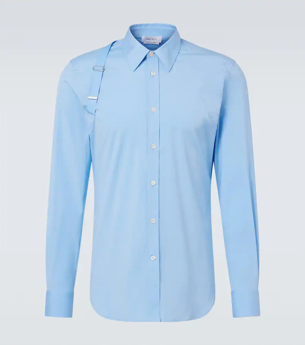  Mcqueen Mcqueen Cotton-blend Poplin Shirt 