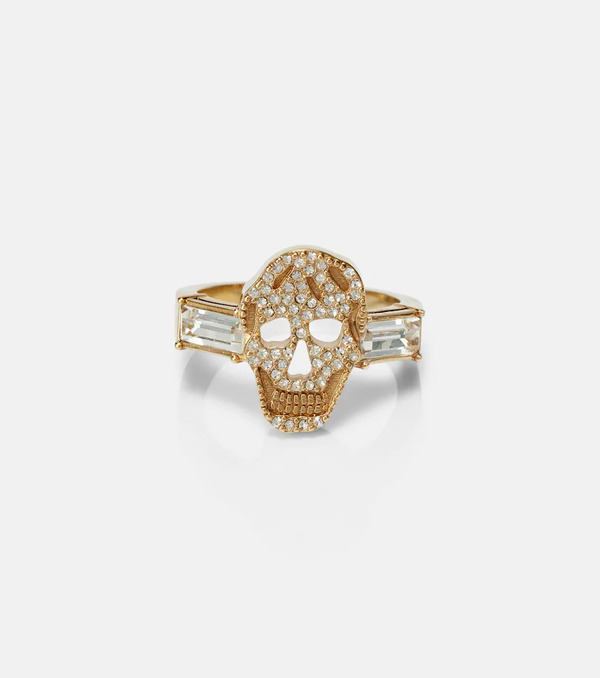  Mcqueen Mcqueen Crystal-embellished Ring 