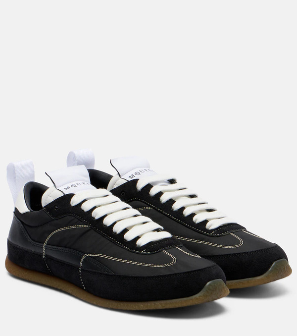  Mcqueen Mcqueen Ec1 Suede-trimmed Sneakers 