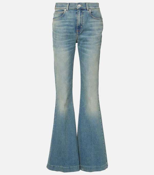  Mcqueen Mcqueen Faded Flared Jeans 