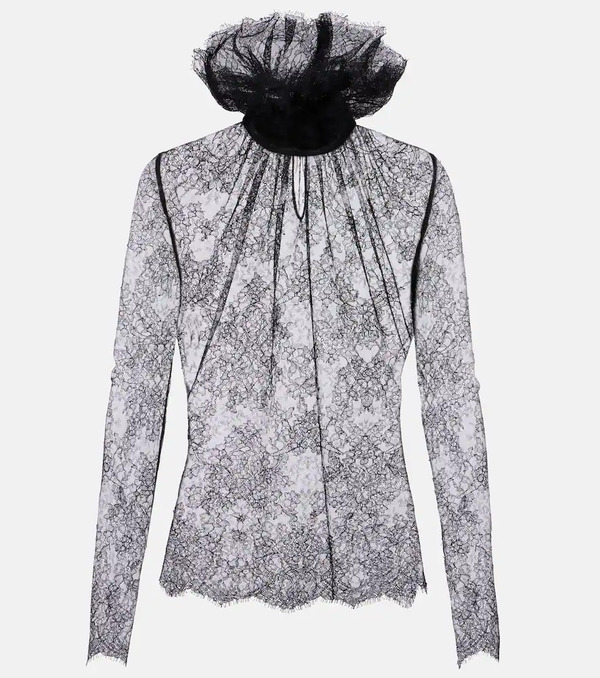 Mcqueen Mcqueen Floral Lace Top 