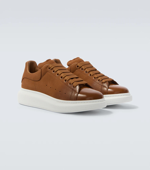  Mcqueen Mcqueen Oversized Leather Sneakers 