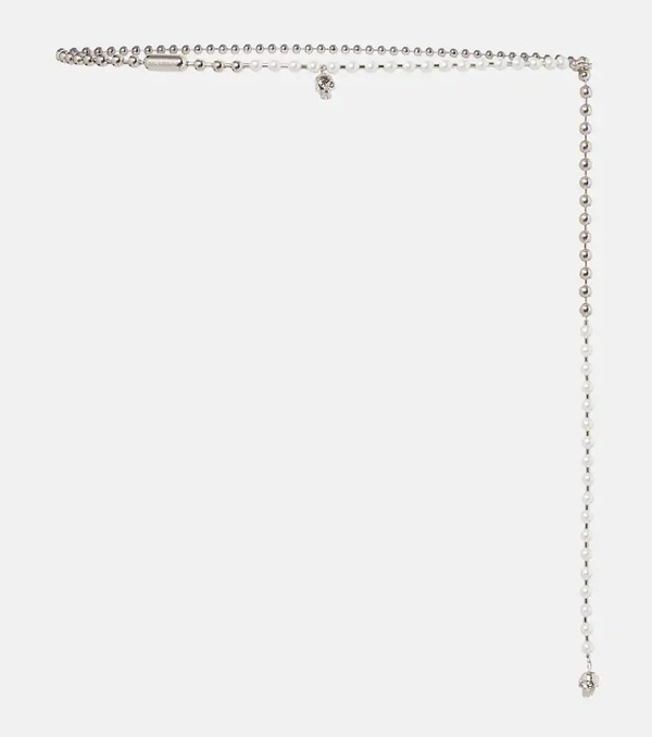  Mcqueen Mcqueen Skull Embellished Chain Belt 